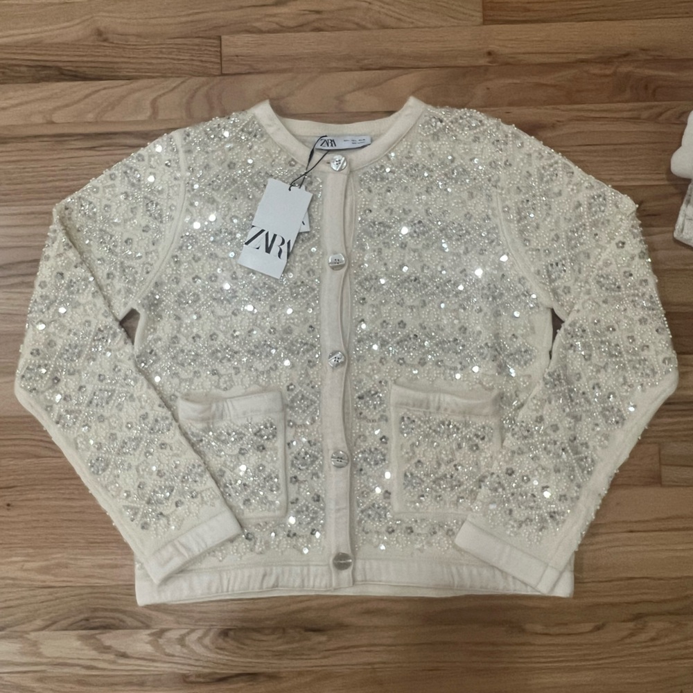 Zara beaded knit cardigan - Picture 10 of 10